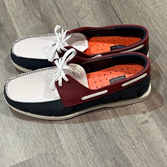 SWIMS Like New Size 7 Colorblock Sneaker Loafer Boat Shoe Waterproof Breathable - Picture 6 of 9